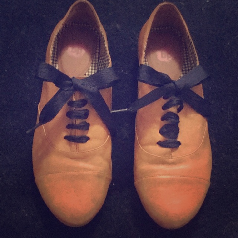 Nordstrom Tan Leather Oxfords